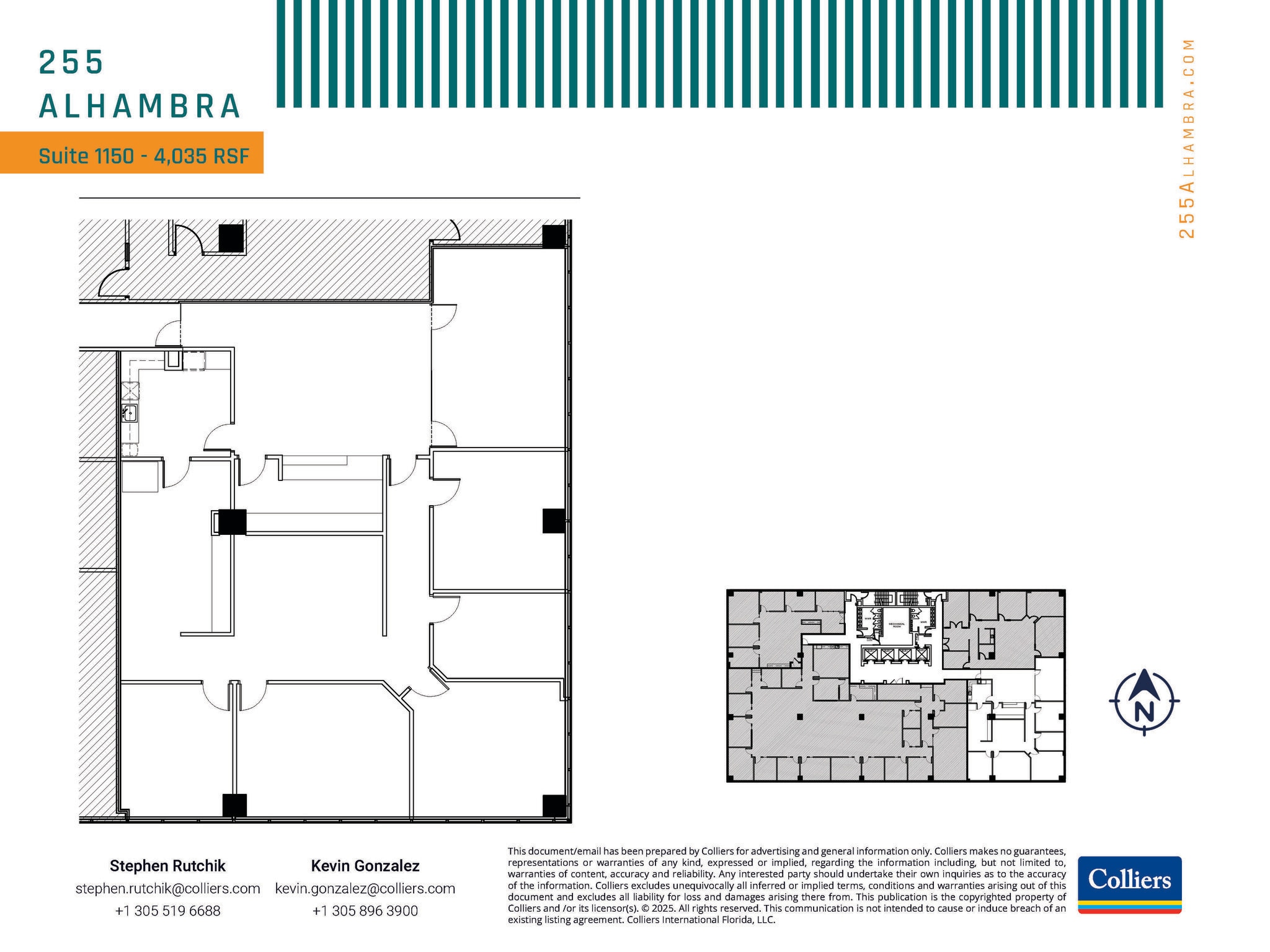 255 Alhambra Cir, Coral Gables, FL à louer Plan d’étage– Image 1 sur 1