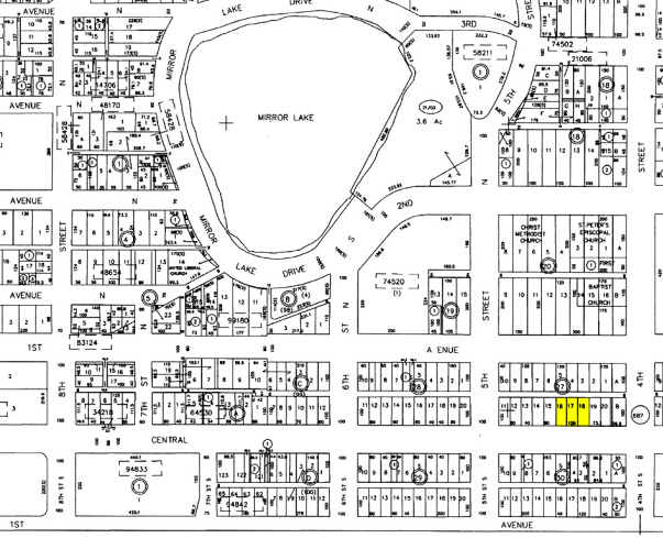 425-445 Central Ave, Saint Petersburg, FL à louer - Plan cadastral – Image 2 sur 4