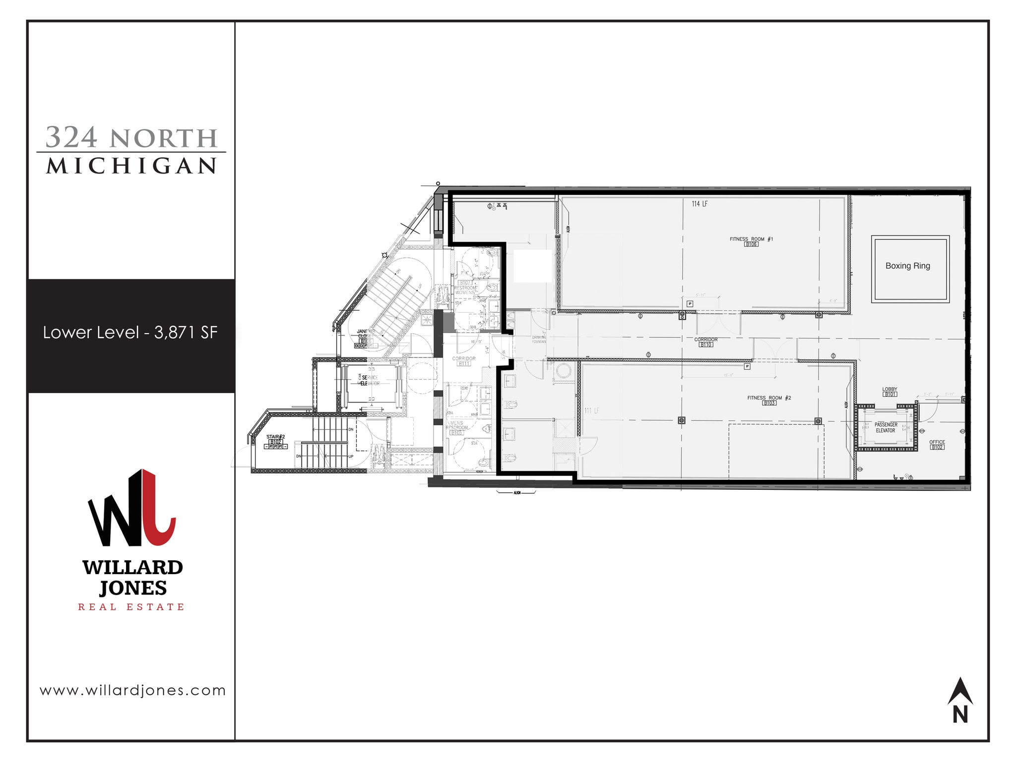 324-328 N Michigan Ave, Chicago, IL à louer Plan d’étage– Image 1 sur 1