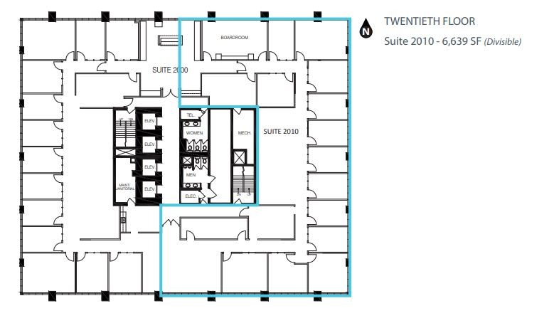 715 5 Av SW, Calgary, AB à louer Plan d’étage– Image 1 sur 1