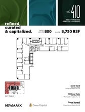 410 17th St, Denver, CO à louer Plan d’étage– Image 1 sur 1