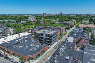 14 Green St, Brookline, MA - Vue aérienne vue de carte