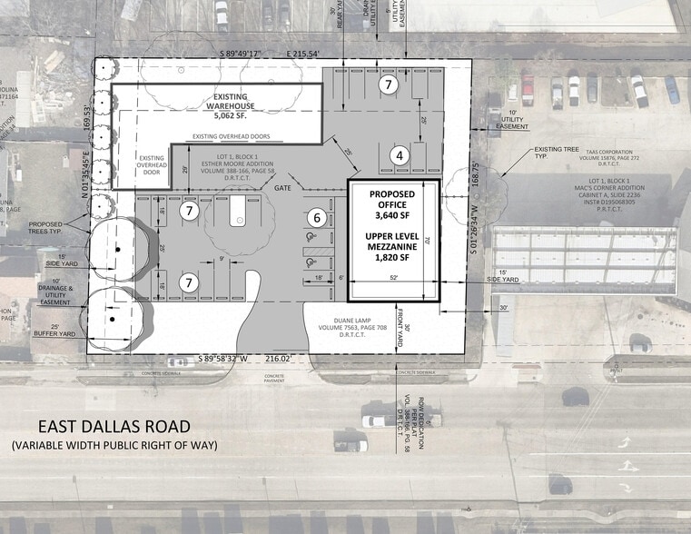 1039 E Dallas Rd, Grapevine, TX à vendre - Plan de site – Image 1 sur 5