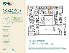 3420 Ocean Park Blvd, Santa Monica, CA à louer Plan d’étage– Image 1 sur 1