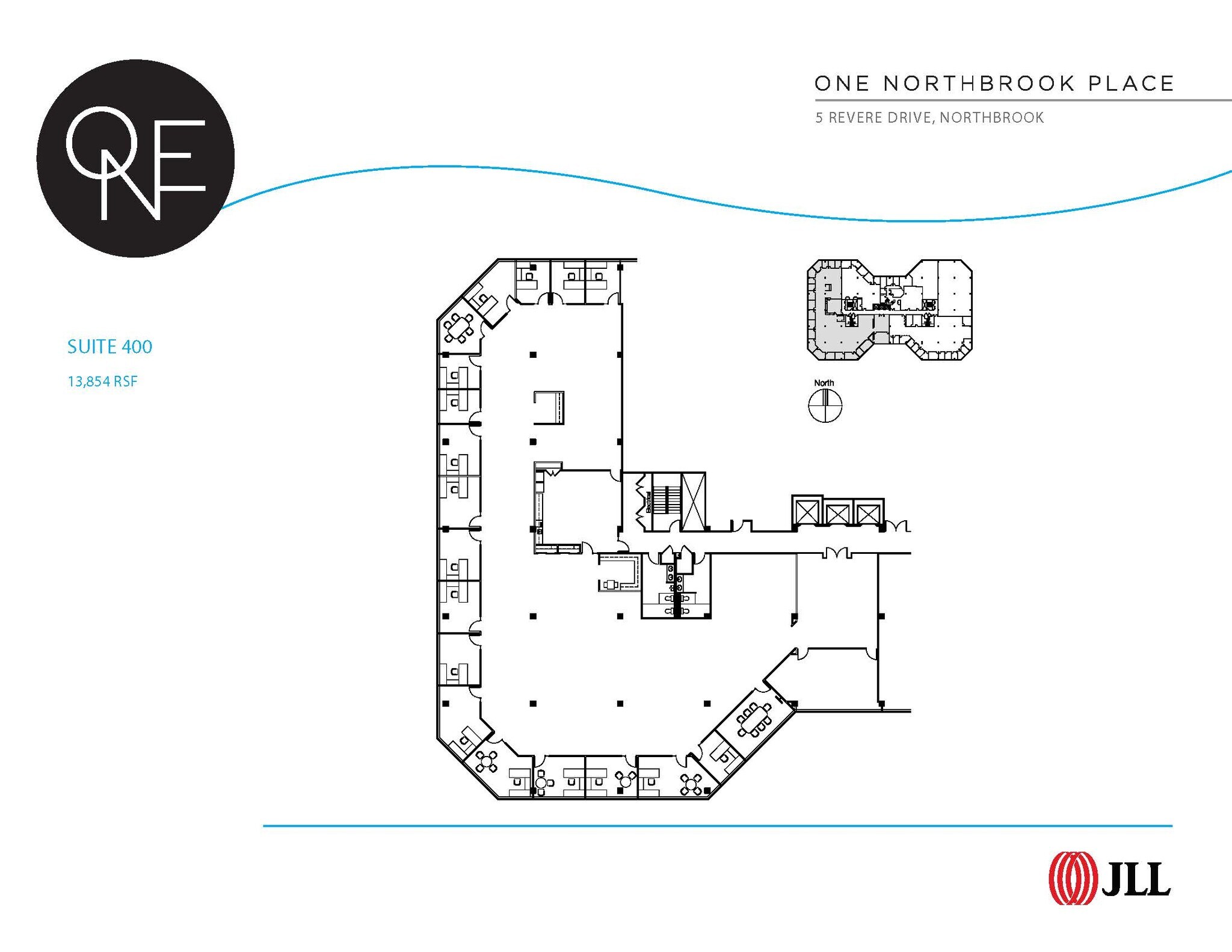 5 Revere Dr, Northbrook, IL à louer Plan d’étage– Image 1 sur 1