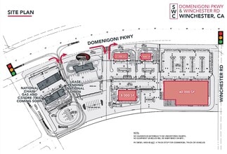 SWC Domenigoni Pky. & Winchester Rd, Winchester, CA à louer Plan d’étage– Image 1 sur 1