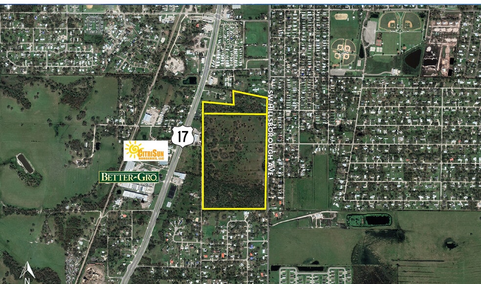 1339 Hillsborough, Arcadia, FL à vendre - Aérien – Image 2 sur 4