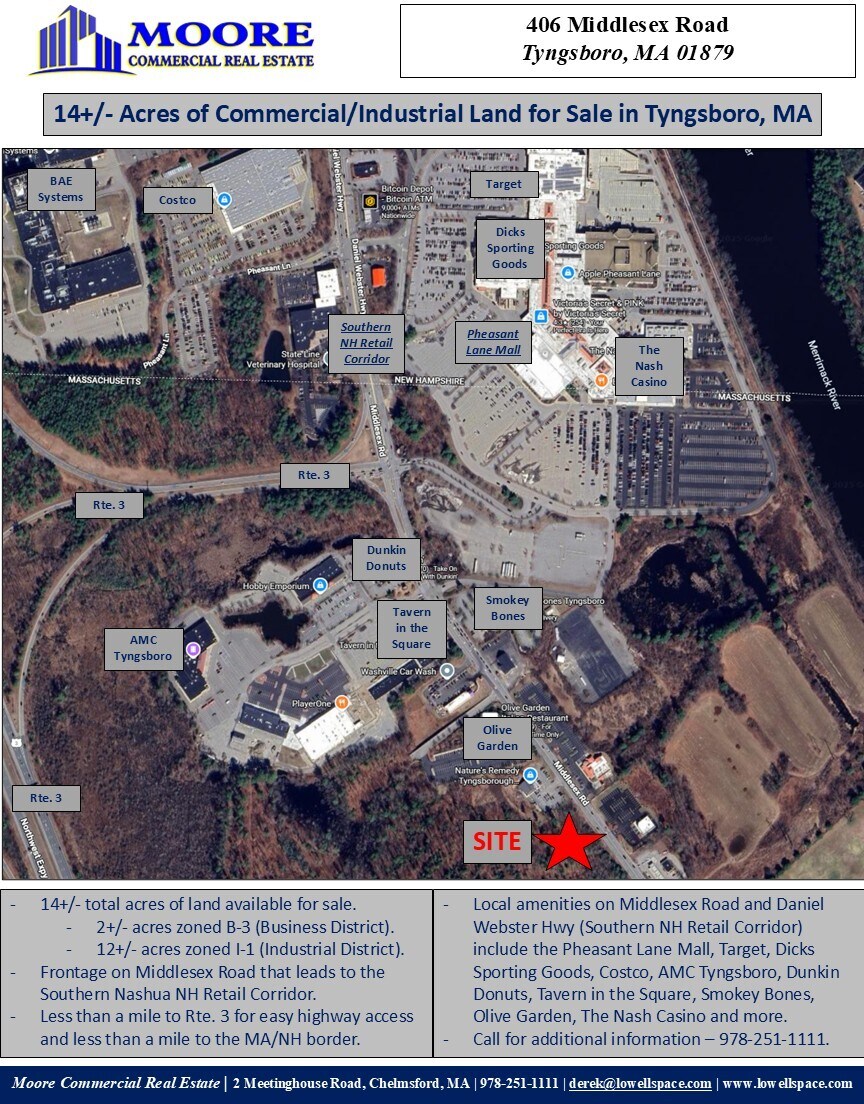 406 Middlesex Rd, Tyngsborough, MA à vendre Aérien– Image 1 sur 2
