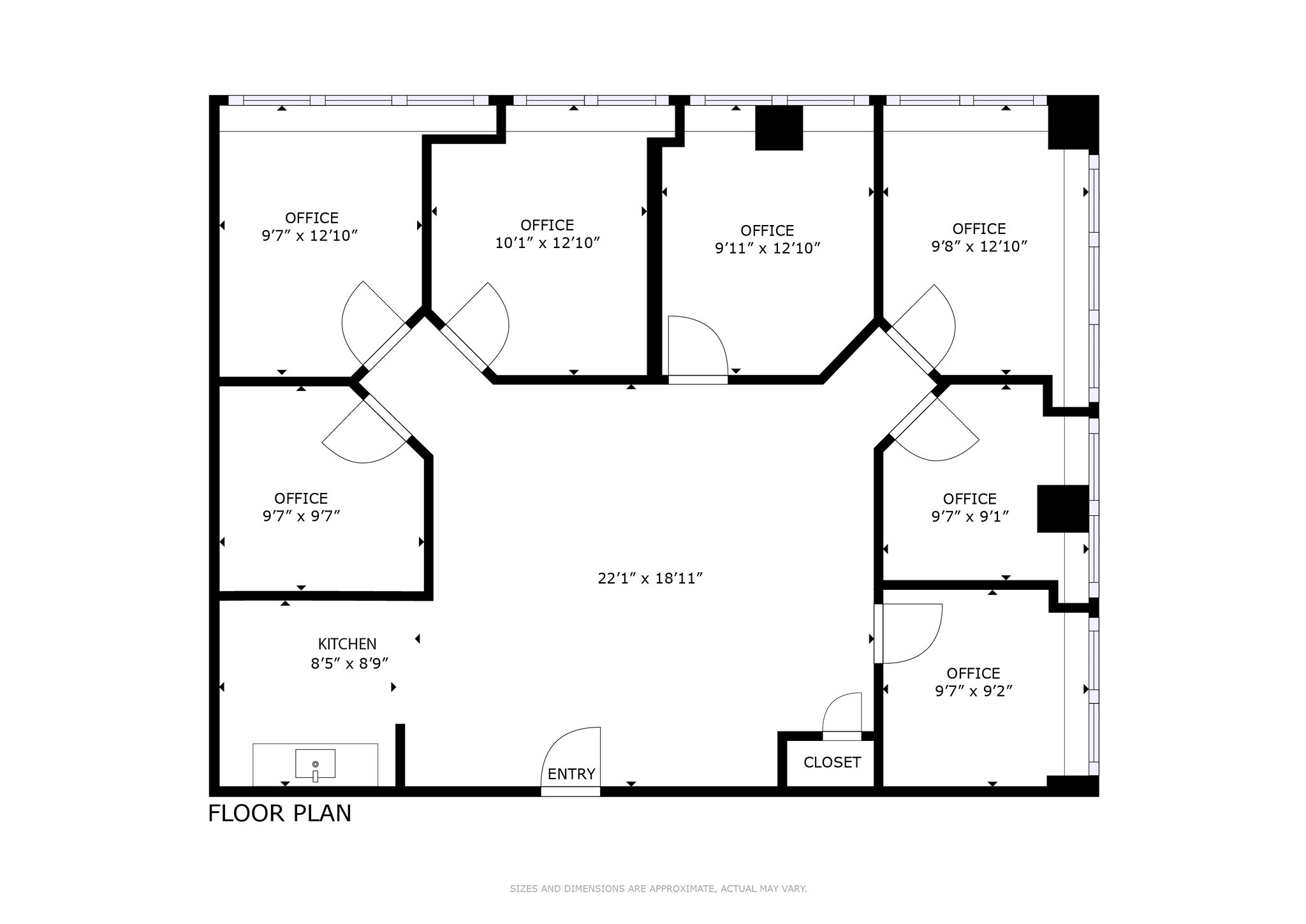 270 North Ave, New Rochelle, NY à louer Plan d’étage– Image 1 sur 11
