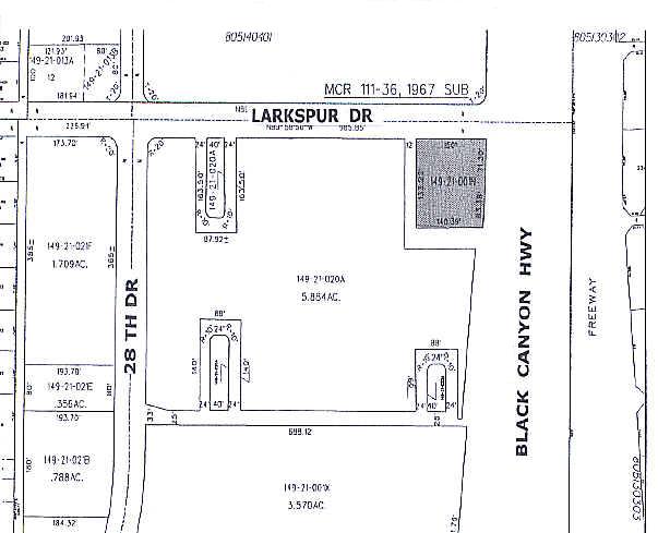2805 W Larkspur Dr, Phoenix, AZ à vendre - Plan cadastral – Image 3 sur 12