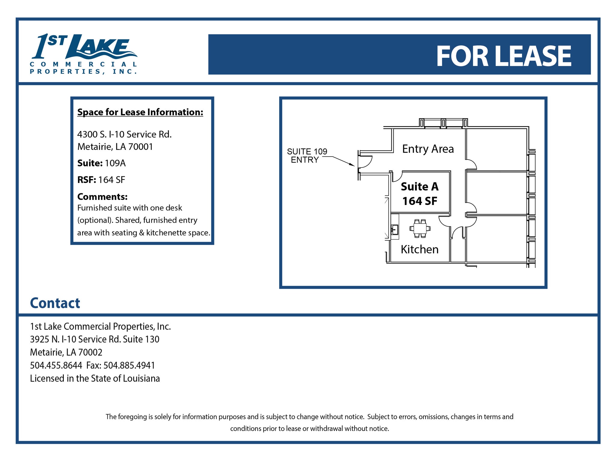 4300 S I-10 Service Rd, Metairie, LA à louer Plan d’étage– Image 1 sur 1