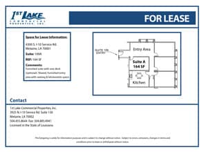 4300 S I-10 Service Rd, Metairie, LA à louer Plan d’étage– Image 1 sur 1