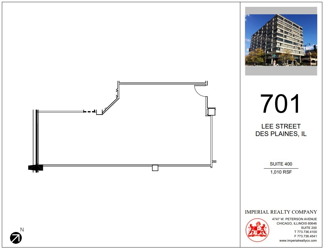 701 Lee St, Des Plaines, IL à louer Plan d’étage– Image 1 sur 3