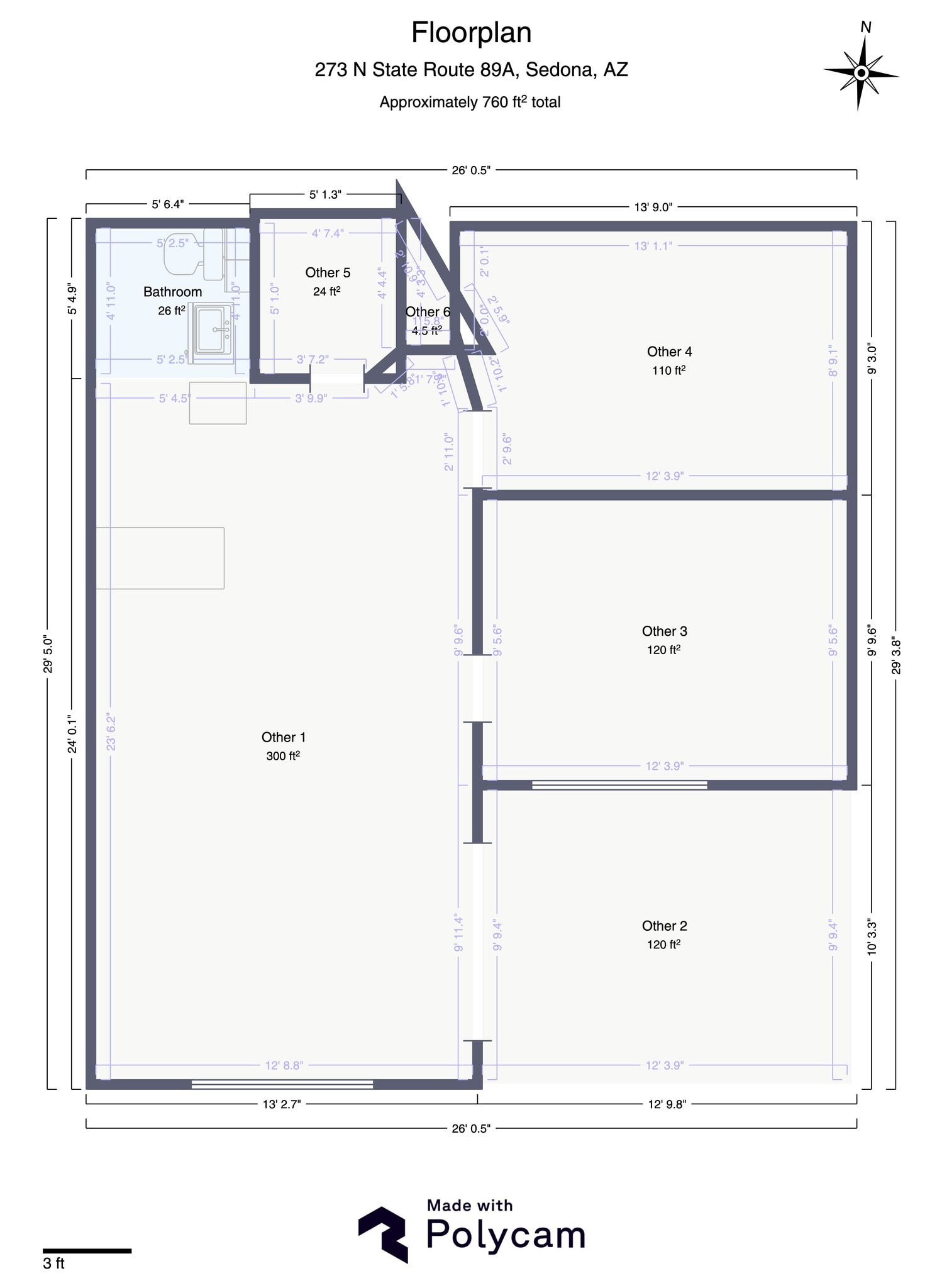 273 N State Route 89A, Sedona, AZ à louer Plan de site– Image 1 sur 12