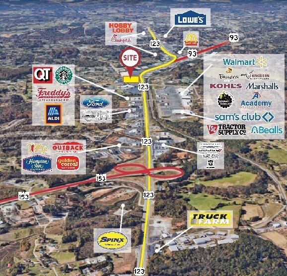 5051 Calhoun Memorial Hwy, Easley, SC à louer - Photo de l’immeuble – Image 2 sur 5