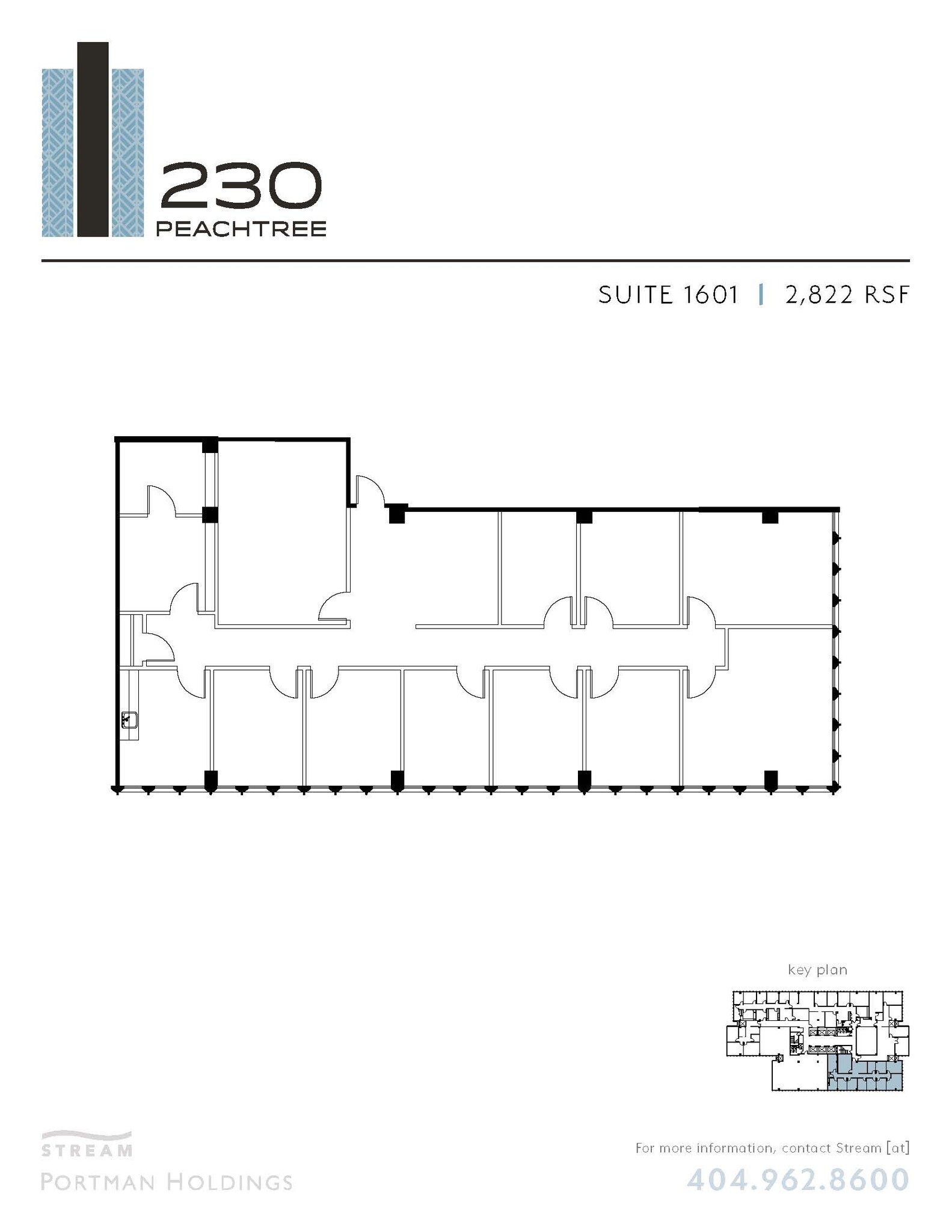 230 Peachtree St NW, Atlanta, GA à louer Plan d’étage– Image 1 sur 1