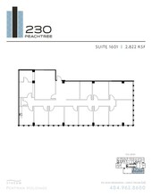 230 Peachtree St NW, Atlanta, GA à louer Plan d’étage– Image 1 sur 1