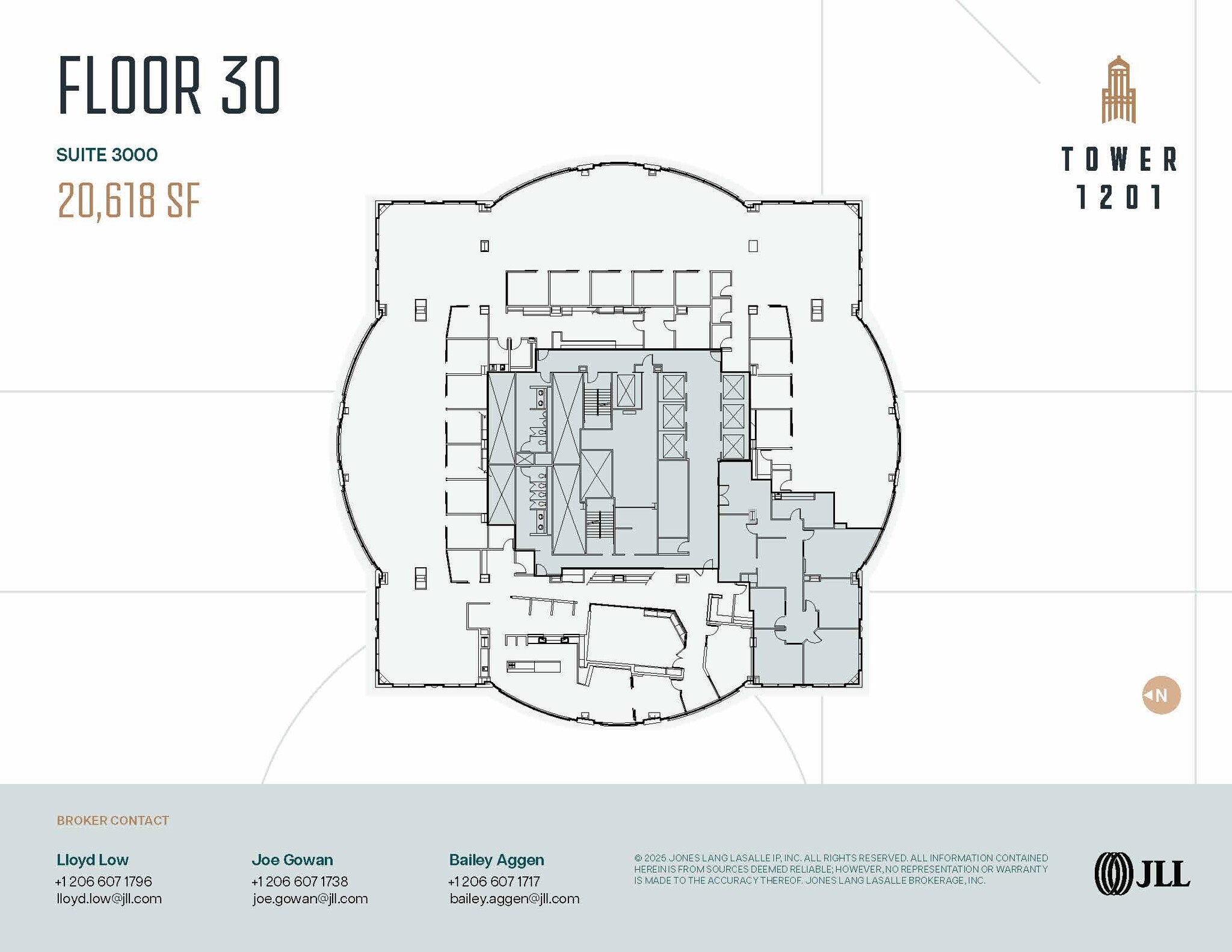 1201 3rd Ave, Seattle, WA à louer Plan d’étage– Image 1 sur 1