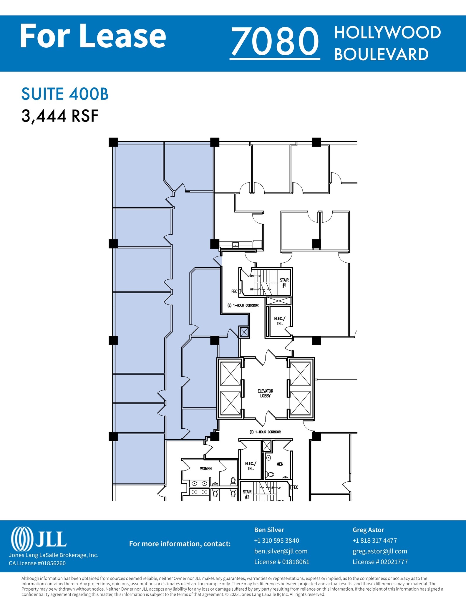 7080 Hollywood Blvd, Los Angeles, CA à louer Plan de site– Image 1 sur 1