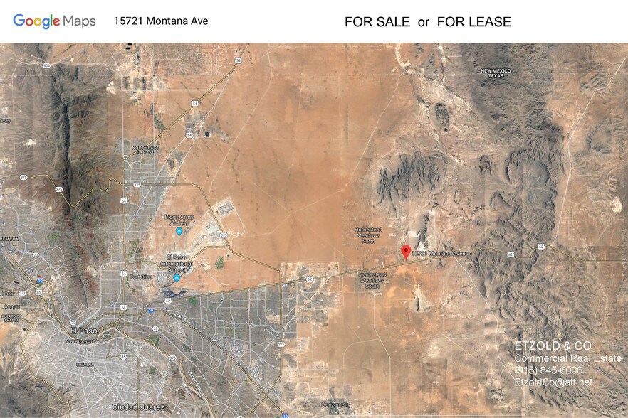15721 Montana Ave, El Paso, TX à vendre - Aérien – Image 3 sur 13