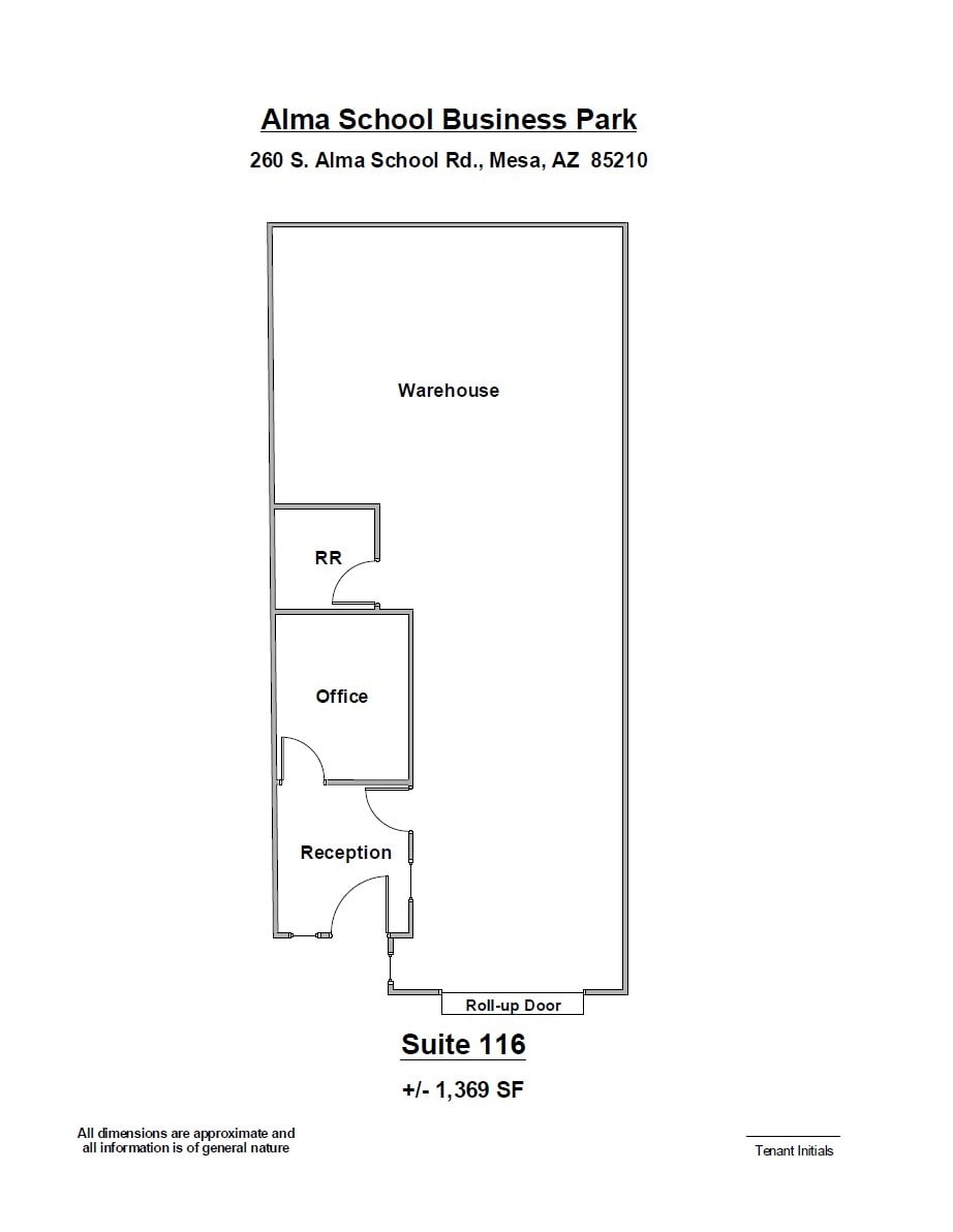 260 S Alma School Rd, Mesa, AZ à louer Plan d’étage– Image 1 sur 1