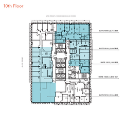 606 S Olive St, Los Angeles, CA à louer Plan d’étage– Image 1 sur 1