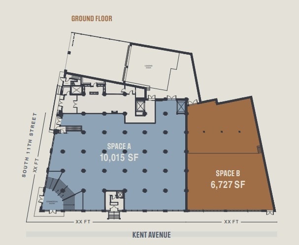 475 Kent Ave, Brooklyn, NY à louer Plan d’étage– Image 1 sur 1
