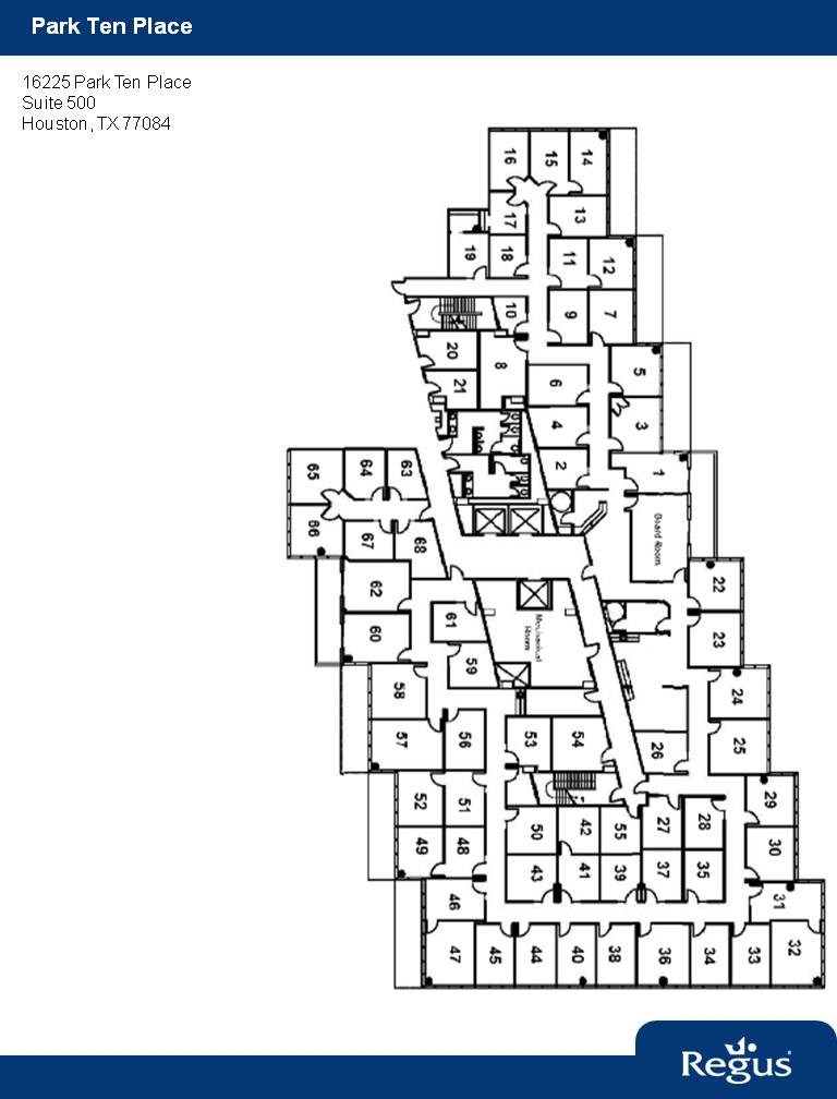 16225 Park Ten Pl, Houston, TX à louer Plan d’étage– Image 1 sur 1