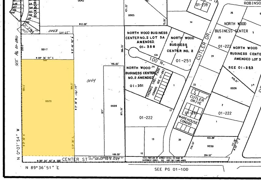 1018 W Center St, North Salt Lake, UT à louer - Plan cadastral – Image 2 sur 3