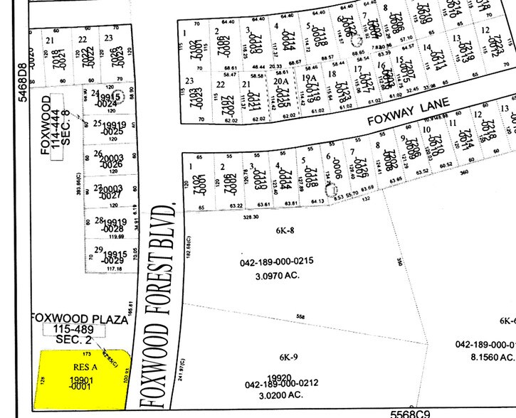 One Tenant Occupied / One for Lease portefeuille de 2 biens à vendre sur LoopNet.fr - Plan cadastral – Image 3 sur 15