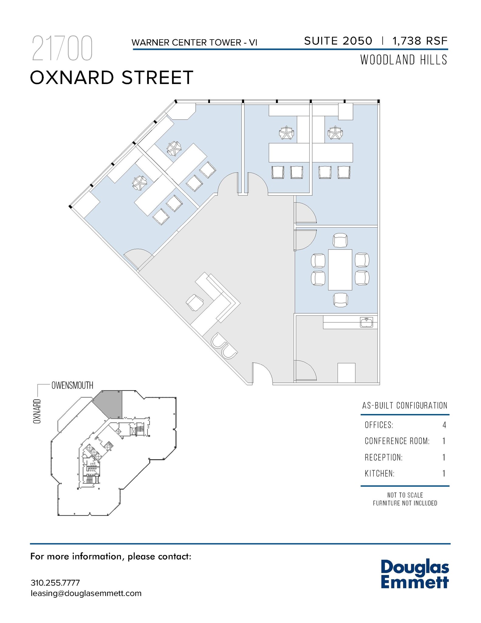 21700 Oxnard St, Woodland Hills, CA à louer Plan d’étage– Image 1 sur 1