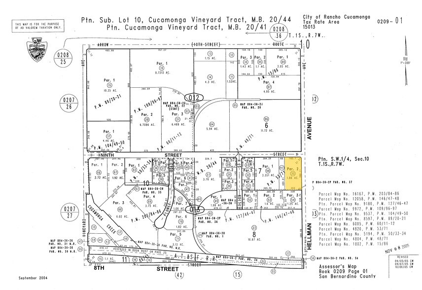 8740 Hellman Ave, Rancho Cucamonga, CA à louer - Plan cadastral – Image 3 sur 6