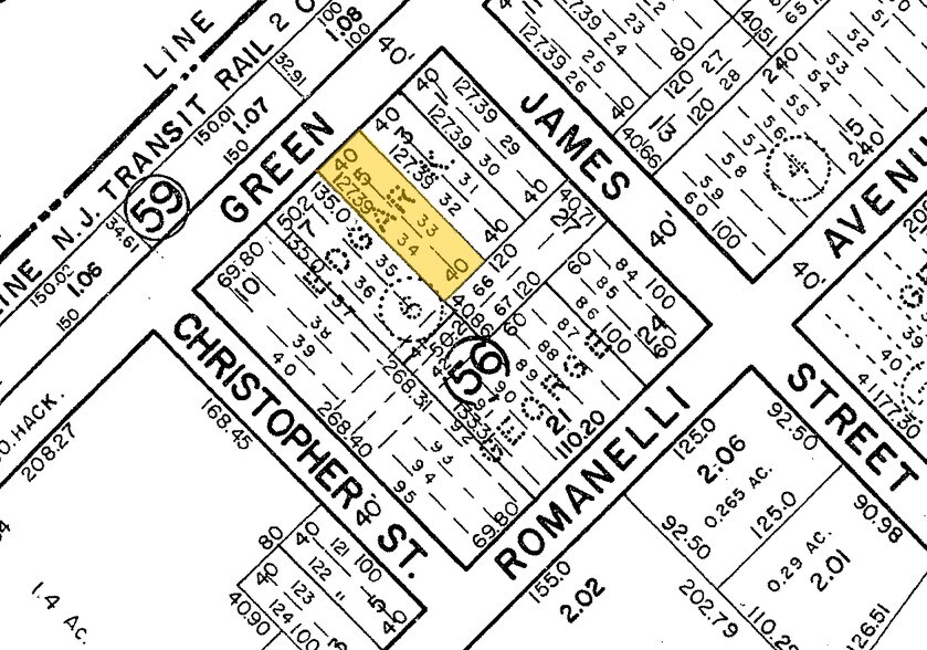 252-254 Green St, South Hackensack, NJ à vendre - Plan cadastral – Image 3 sur 3