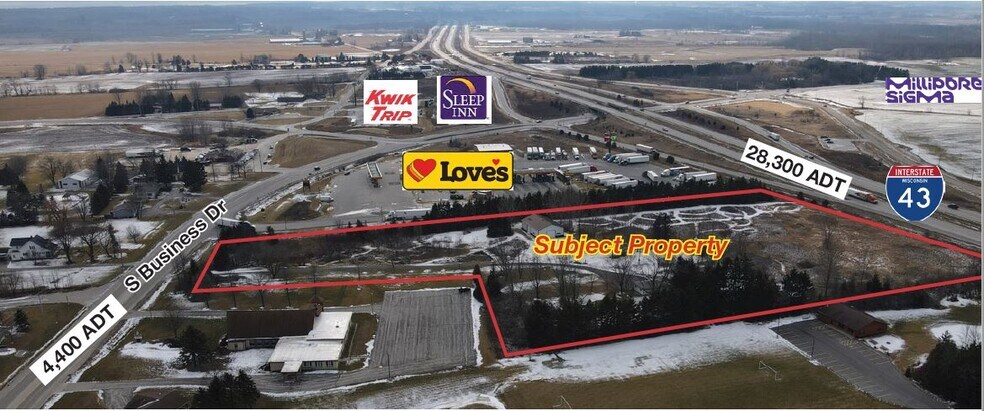 6532 S Business Dr, Sheboygan, WI à vendre - Aérien – Image 2 sur 7