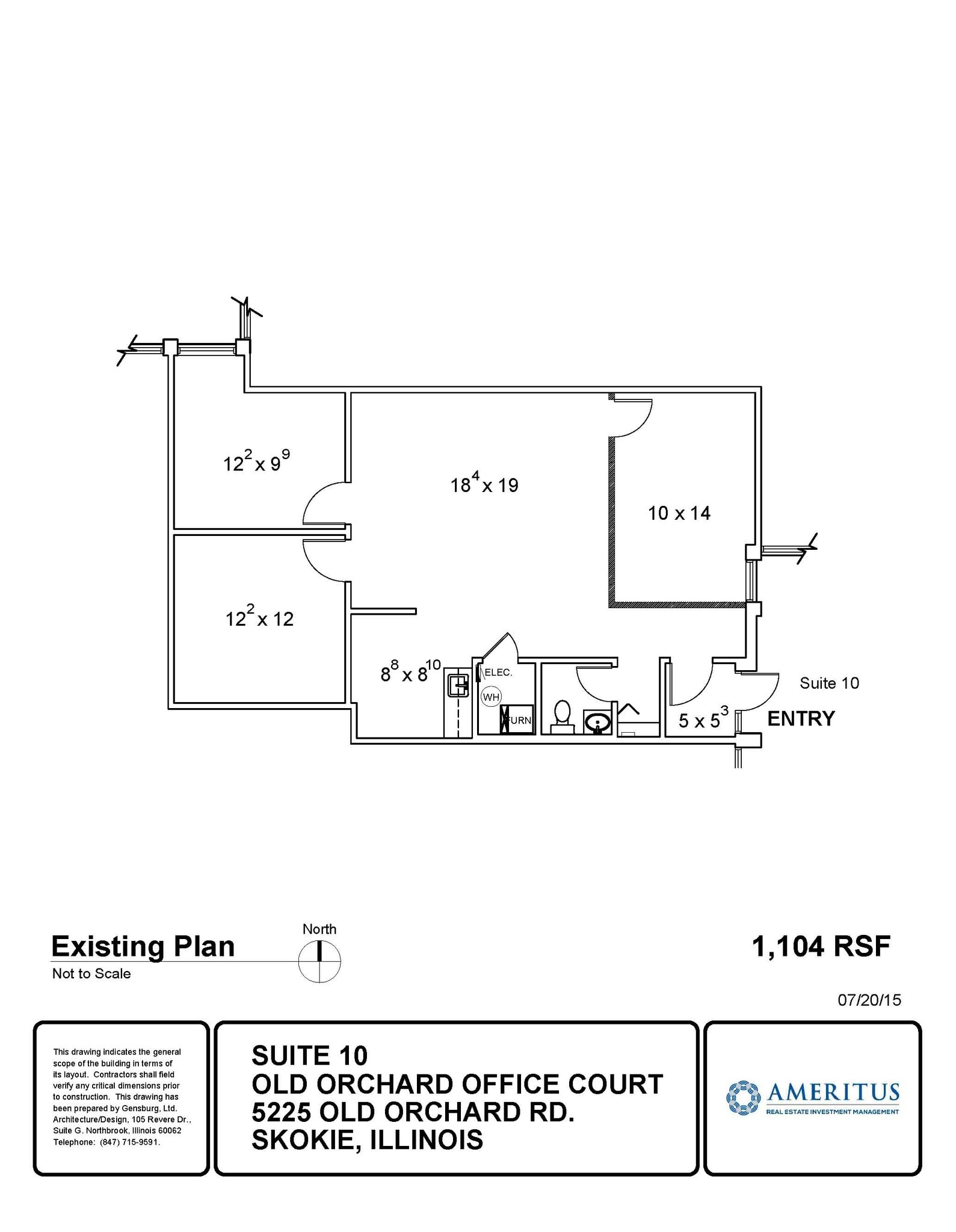 5225 Old Orchard Rd, Skokie, IL à louer Plan d’étage– Image 1 sur 1