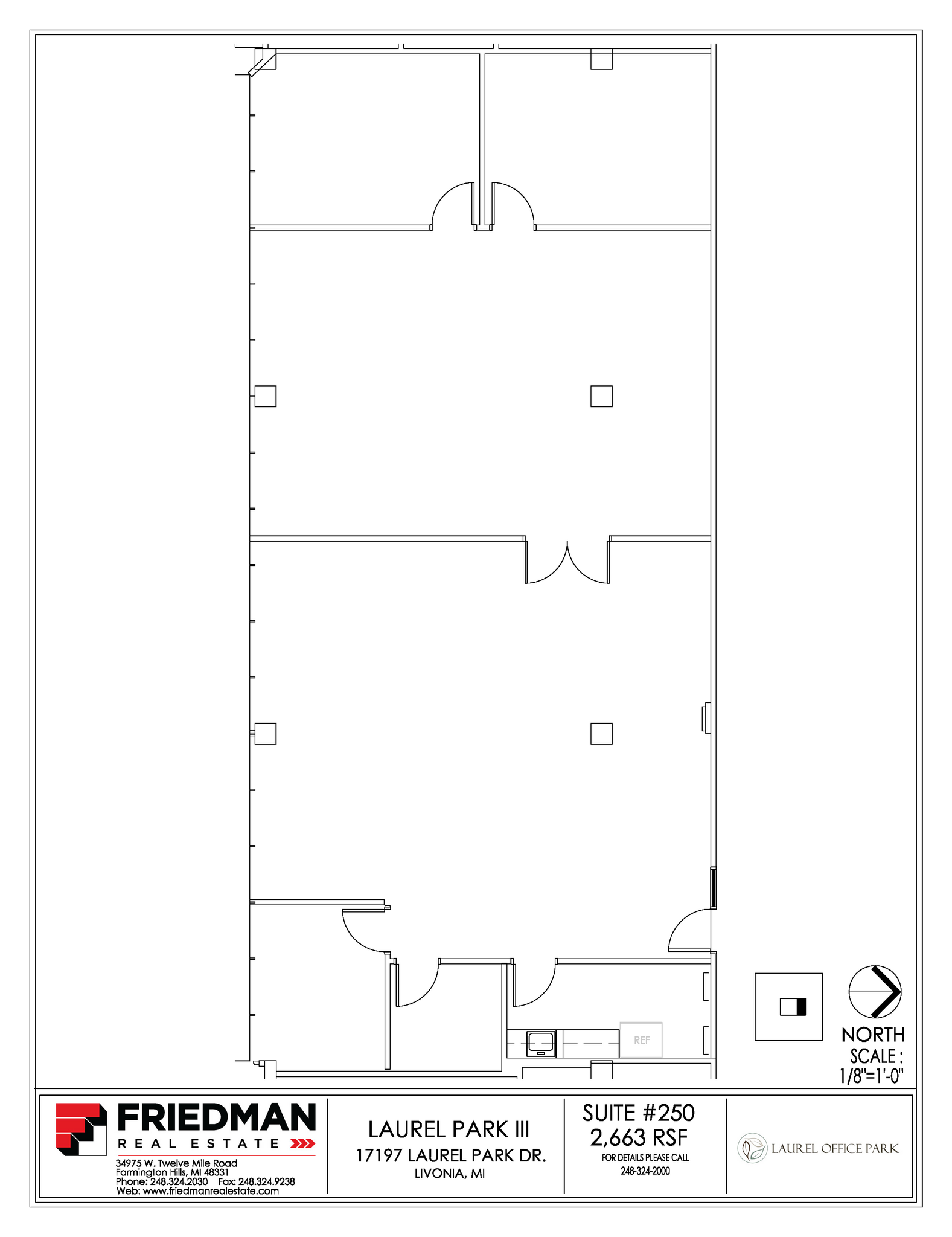 17197 N Laurel Park Dr, Livonia, MI à louer Plan d’étage– Image 1 sur 2
