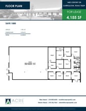 1420 Century Dr, Carrollton, TX à louer Plan d’étage– Image 1 sur 1