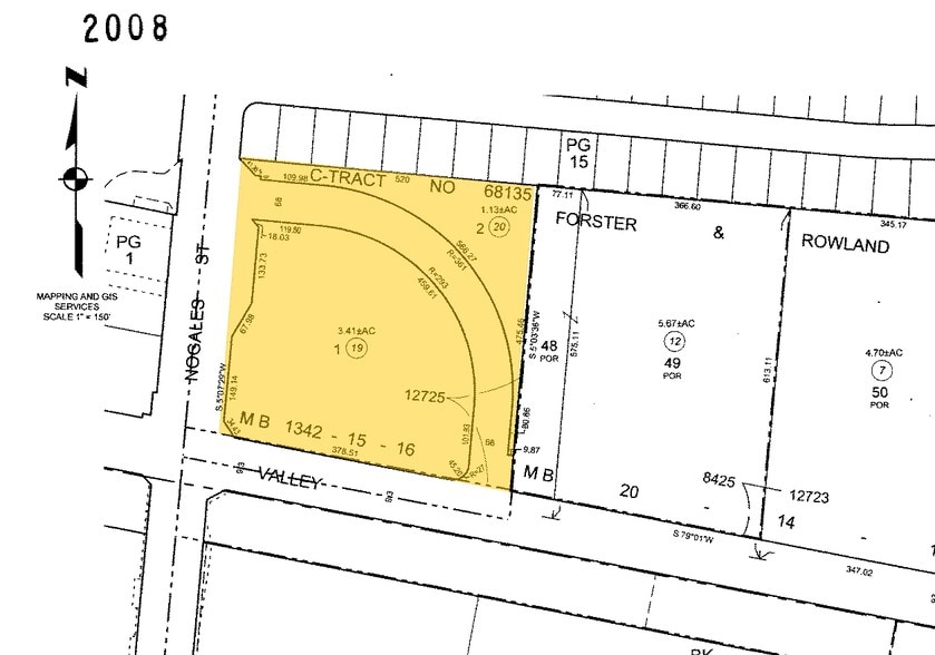 2707 E Valley Blvd, West Covina, CA à louer - Plan cadastral – Image 3 sur 7