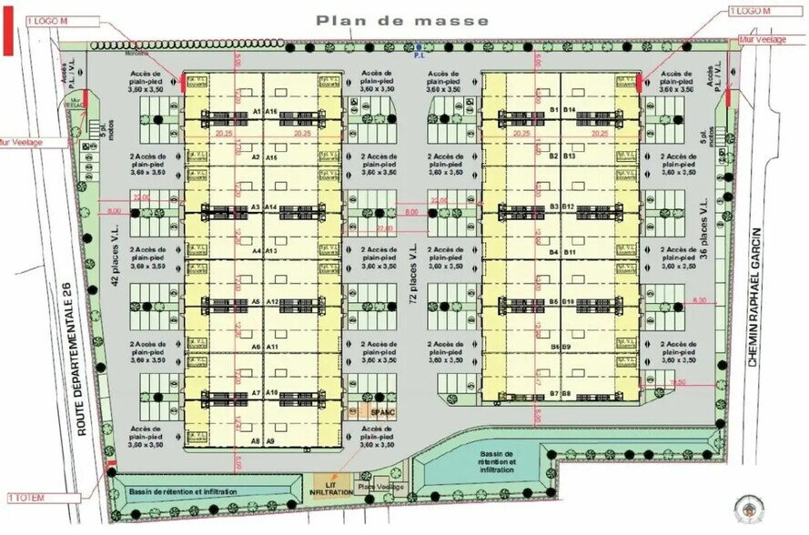 Local d’activités dans Villeneuve-lès-Avignon à louer - Plan de site – Image 3 sur 14
