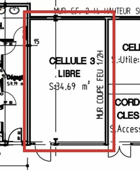 Local commercial dans Sézanne à louer - Plan d’étage – Image 3 sur 3