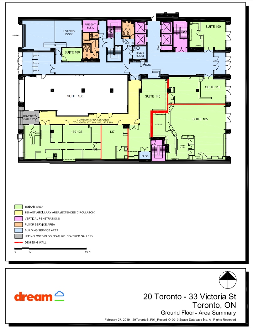 20 Toronto St, Toronto, ON à louer Plan d’étage– Image 1 sur 1
