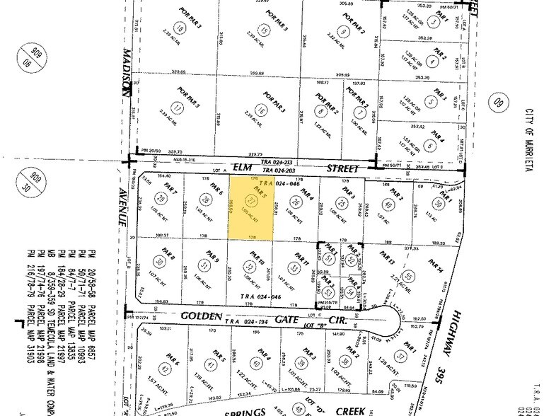 41146 Elm St, Murrieta, CA à louer - Plan cadastral – Image 2 sur 4
