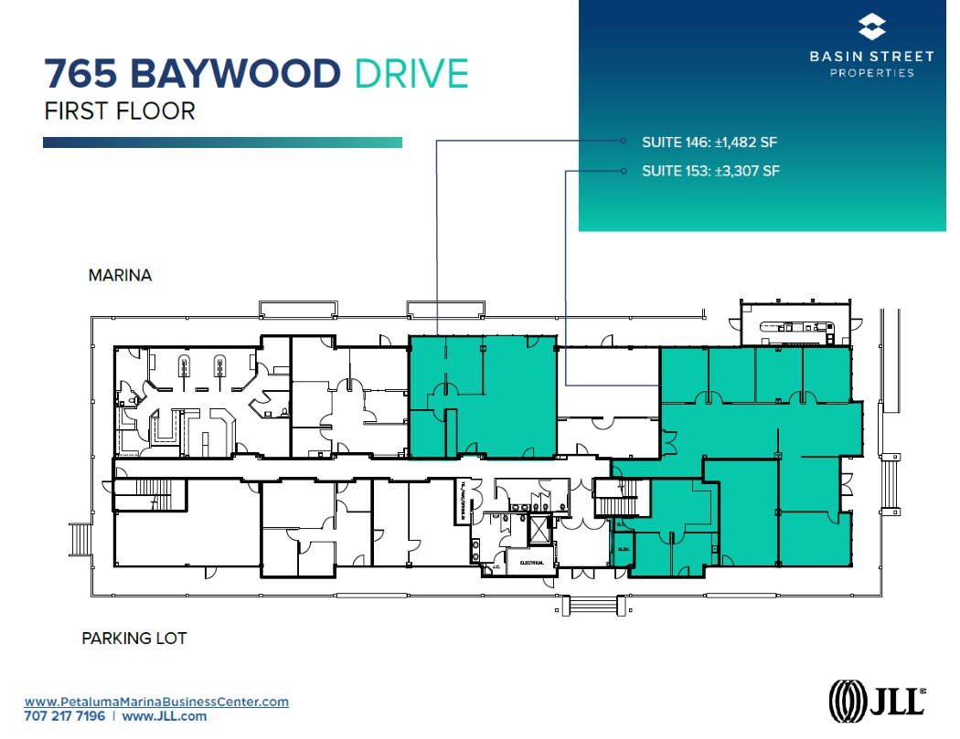 755-775 Baywood Dr, Petaluma, CA à louer Plan d’étage– Image 1 sur 1