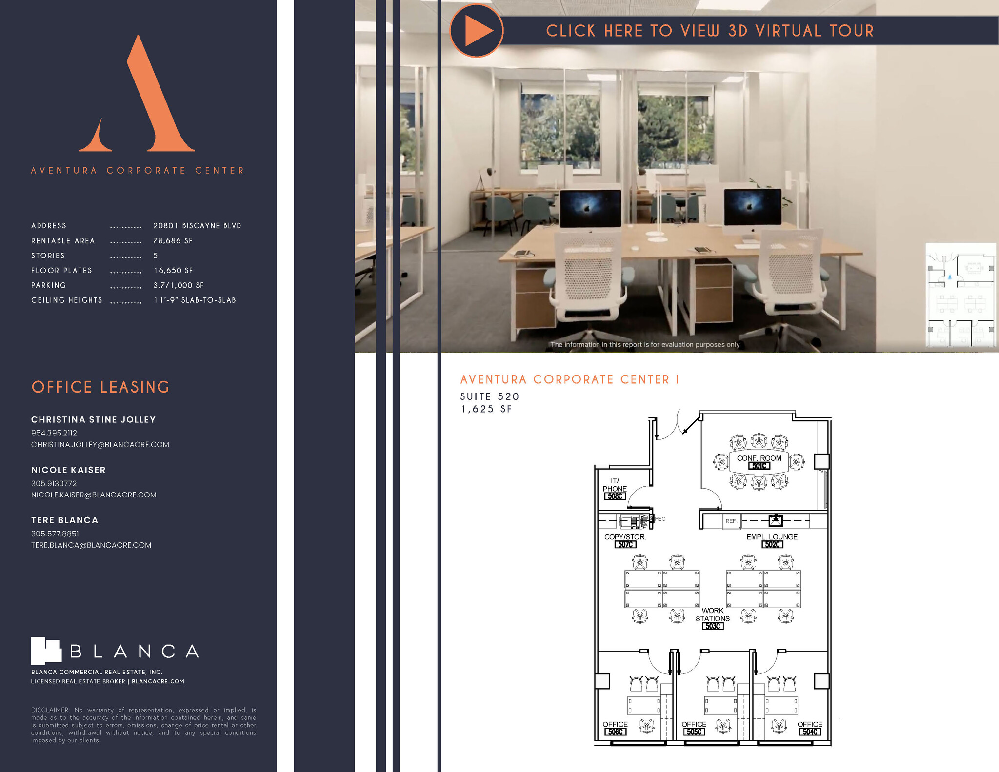 20801-20807 Biscayne Blvd, Aventura, FL à louer Plan d’étage– Image 1 sur 1