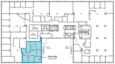812 Huron Rd E, Cleveland, OH à louer Plan d’étage– Image 1 sur 1