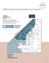 1900 Campus Commons Dr, Reston, VA à louer Plan d’étage– Image 1 sur 1