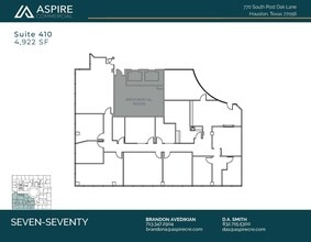 770 S Post Oak Ln, Houston, TX à louer Plan d’étage– Image 1 sur 3