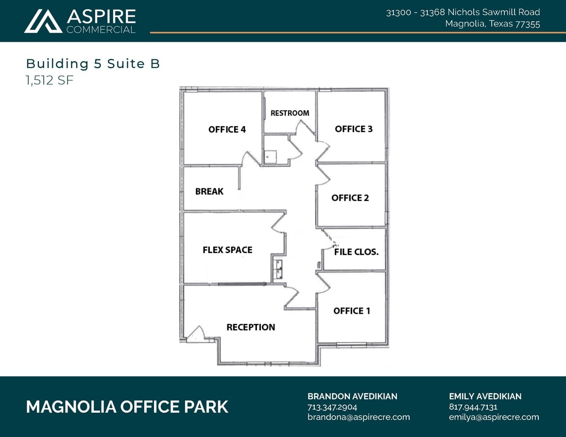 31300-31368 Nichols Sawmill Rd, Magnolia, TX 77355 - Lot 5B -  - Plan d’étage - Image 1 of 2