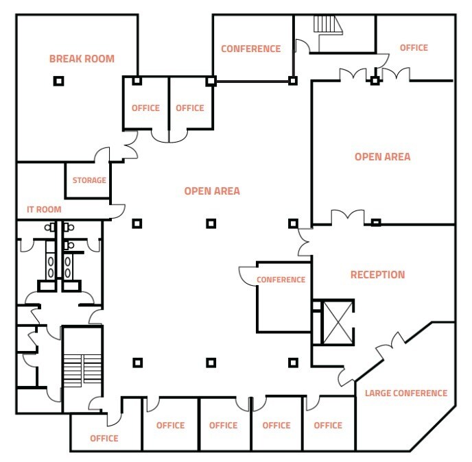 1370 India St, San Diego, CA à louer Plan d’étage– Image 1 sur 1