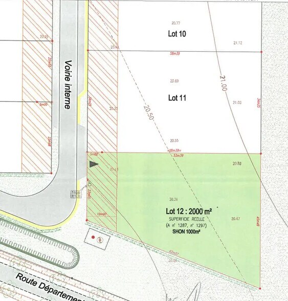 Terrain dans Faverolles à vendre - Plan de site – Image 2 sur 3